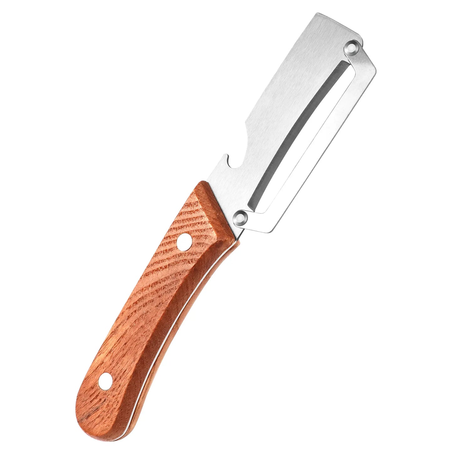 Roselli™ Wooden-Handled Stainless Steel Shredder and Peeler