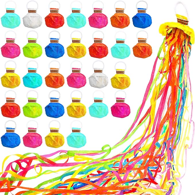 🎉Roselli™ No Mess Streamers Poppers- Hand Throw Streamers Paper Crackers🎉