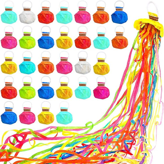 🎉Roselli™ No Mess Streamers Poppers- Hand Throw Streamers Paper Crackers🎉