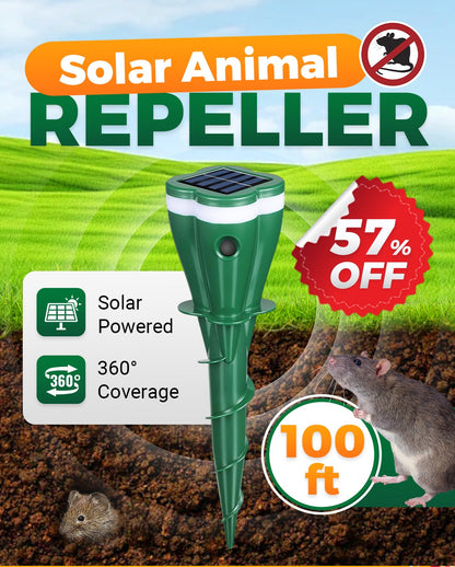 Roselli™ Solar Powered Waterproof Screw Mole Repellent