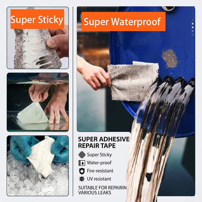 🏠Roselli™ Super Waterproof Butyl Rubber Tape - Save Your Roof, Pipe, & RV