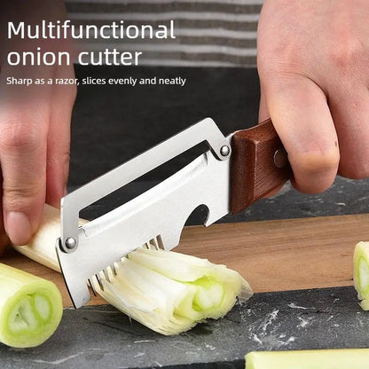 Roselli™  Wooden-Handled Stainless Steel Shredder and Peeler⭐