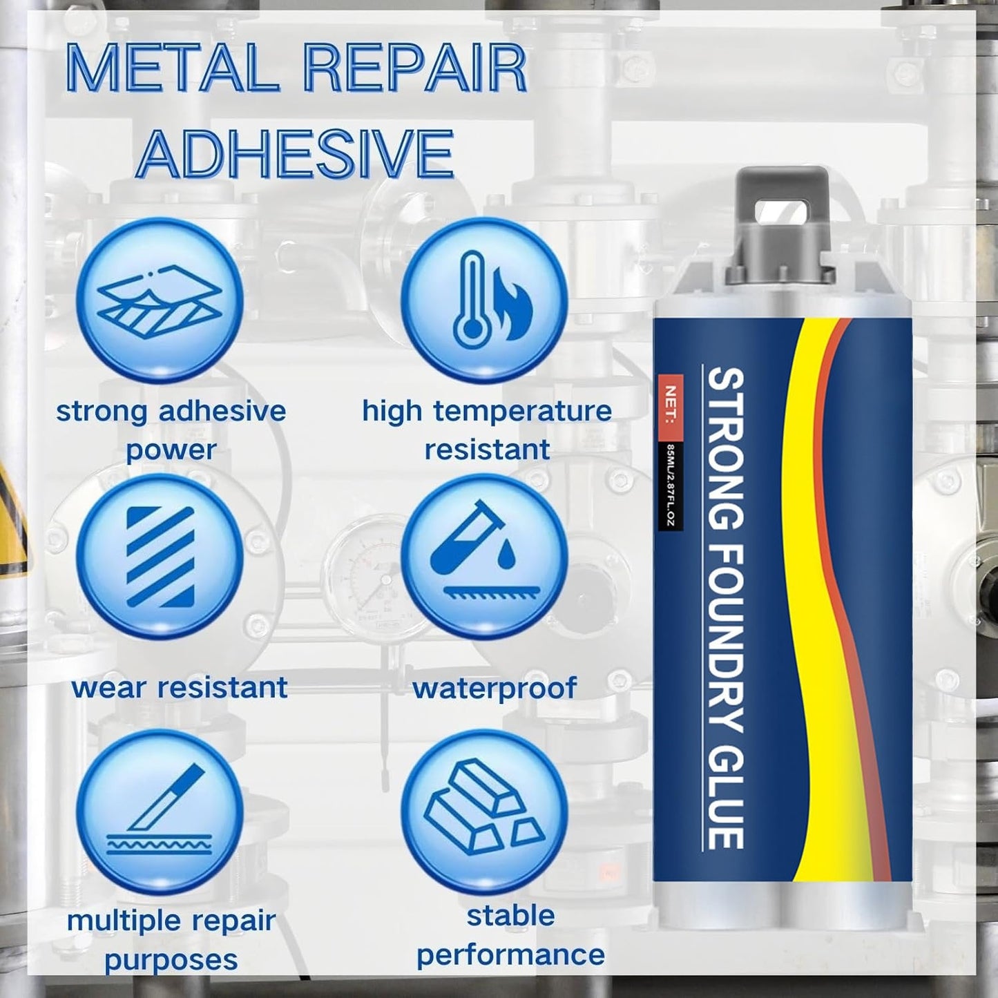 Roselli™ Heavy-Duty Casting Glue – Permanent Fix for Engines & Pipes🛠️（offer）