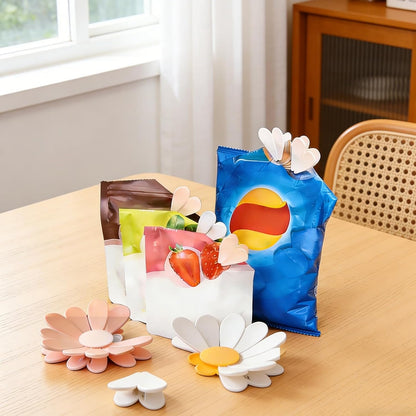🌸Roselli™ Large Chip Bag Clips -Magnetic Daisy Blossom Sealing Clip Set