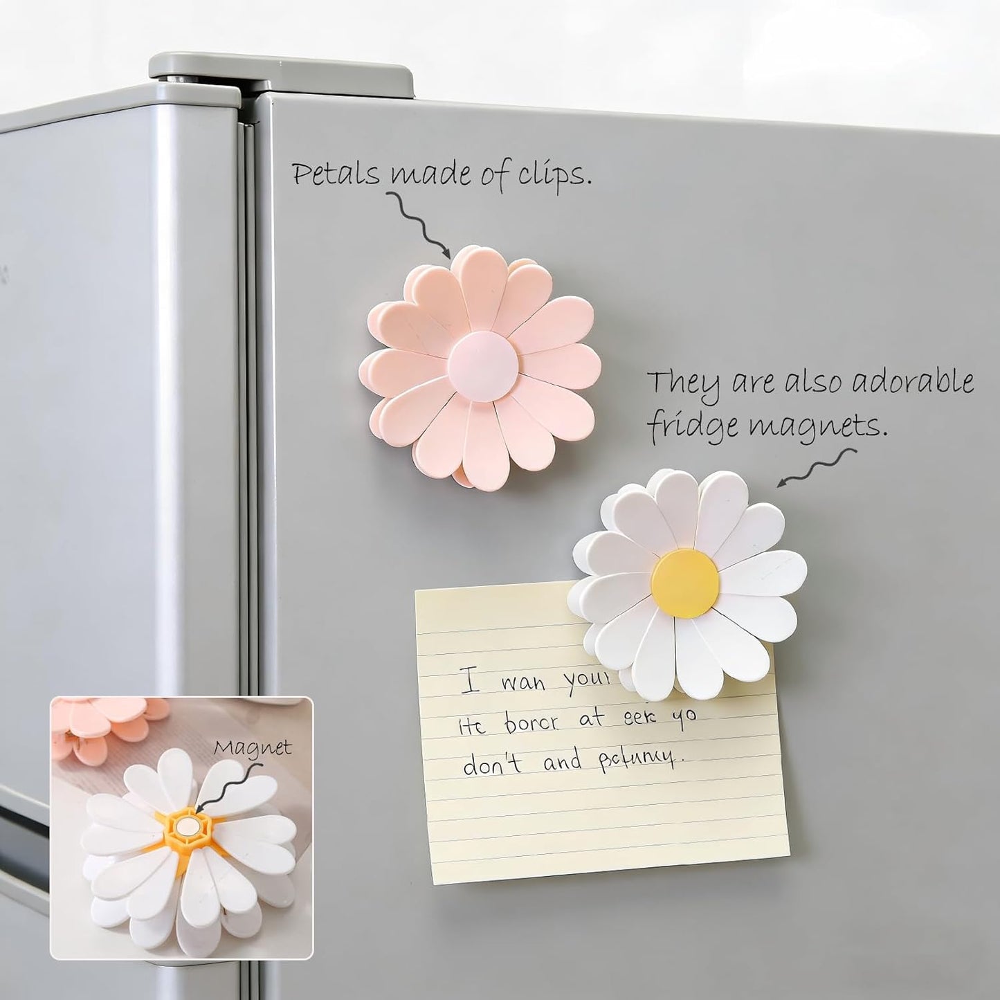 🌸Roselli™ Large Chip Bag Clips -Magnetic Daisy Blossom Sealing Clip Set