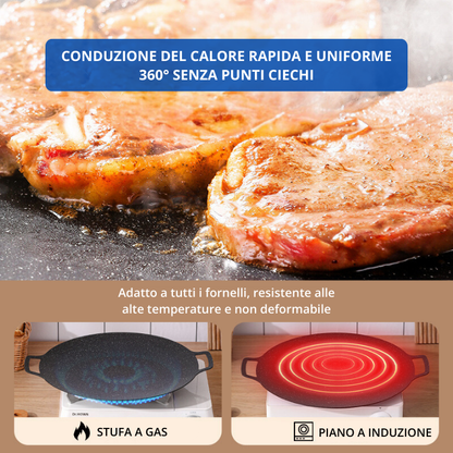Roselli™ Multi-Purpose 6-Layer Non-Stick Frying Pan – Induction Compatible & Durable Kitchen Essential