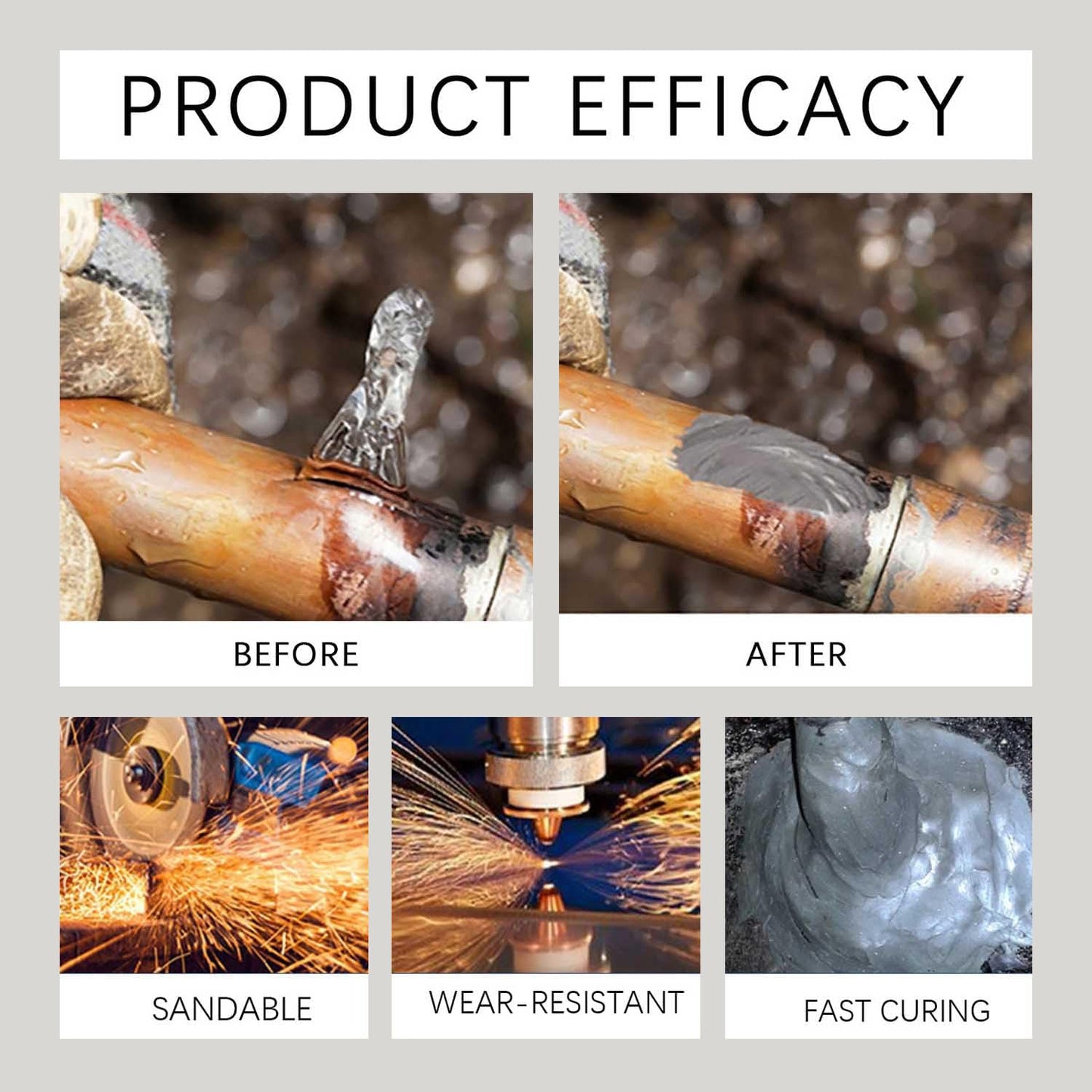 Roselli™ Heavy-Duty Casting Glue – Permanent Fix for Engines & Pipes🛠️