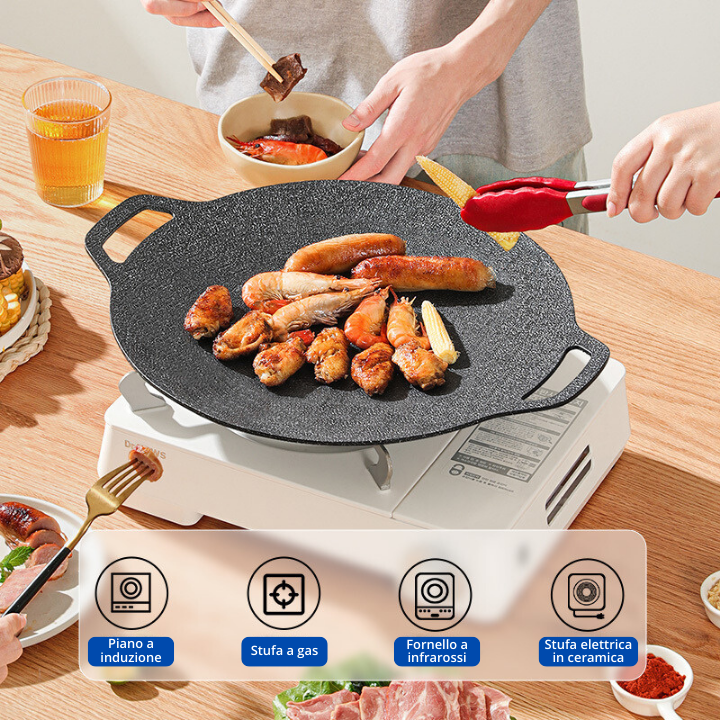 Roselli™ Multi-Purpose 6-Layer Non-Stick Frying Pan – Induction Compatible & Durable Kitchen Essential