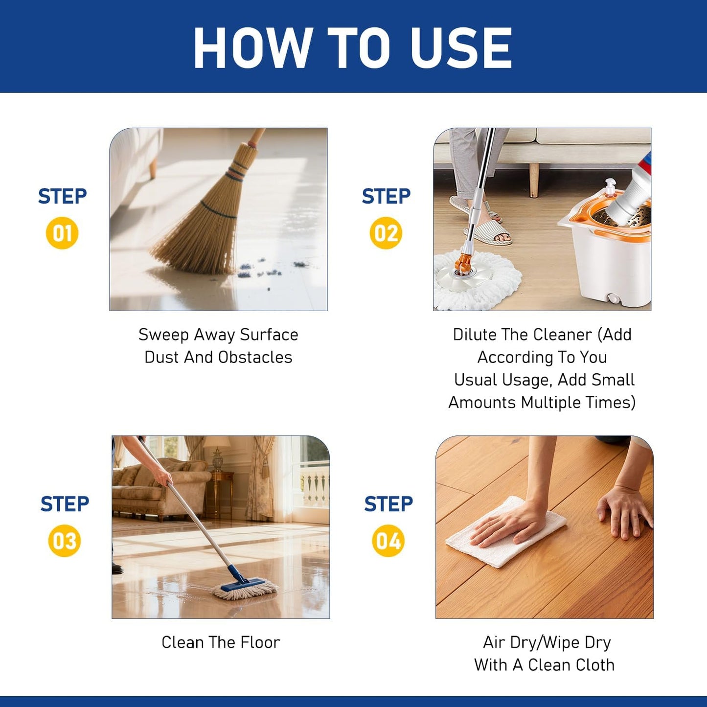 Roselli™ Floor Care Polish – Quick-Dry & Brilliant Shine✨
