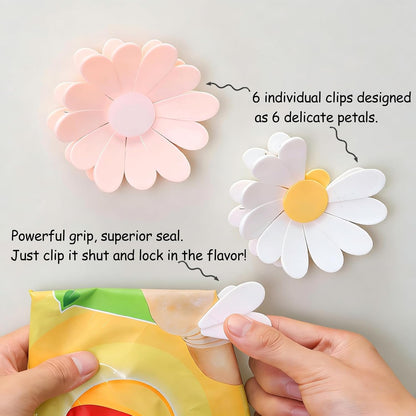 🌸Roselli™ Large Chip Bag Clips -Magnetic Daisy Blossom Sealing Clip Set
