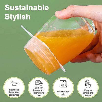 Roselli™ Reusable Silicone Lids — 6 PCS Stretch Bowl & Pot Covers