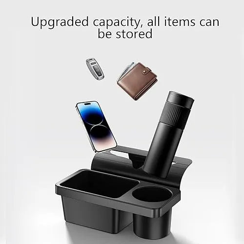 Roselli™ 3-in-1 Car Console Organizer with Cup & Phone Holder