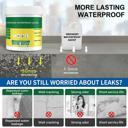 Roselli™ Polyurethane Waterproof Coating - Save Your Roof & Walls