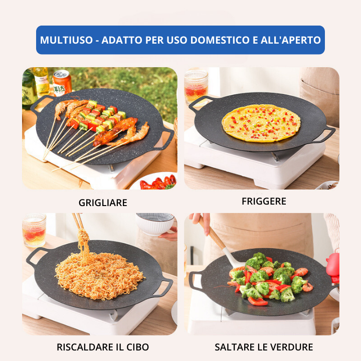 Roselli™ Multi-Purpose 6-Layer Non-Stick Frying Pan – Induction Compatible & Durable Kitchen Essential