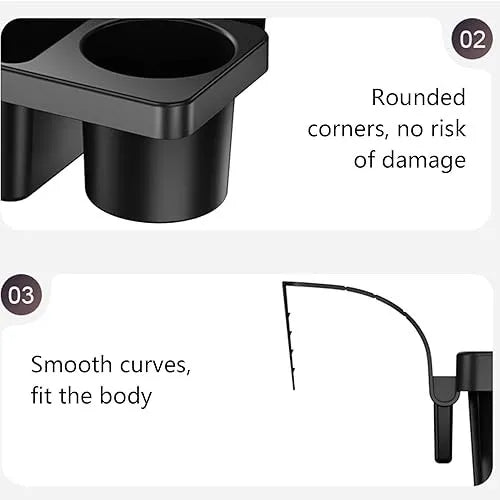 Roselli™ 3-in-1 Car Console Organizer with Cup & Phone Holder