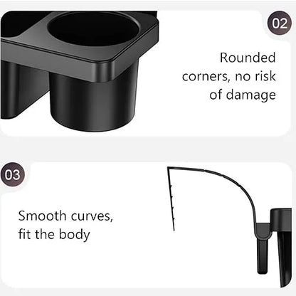 Roselli™ 3-in-1 Car Console Organizer with Cup & Phone Holder