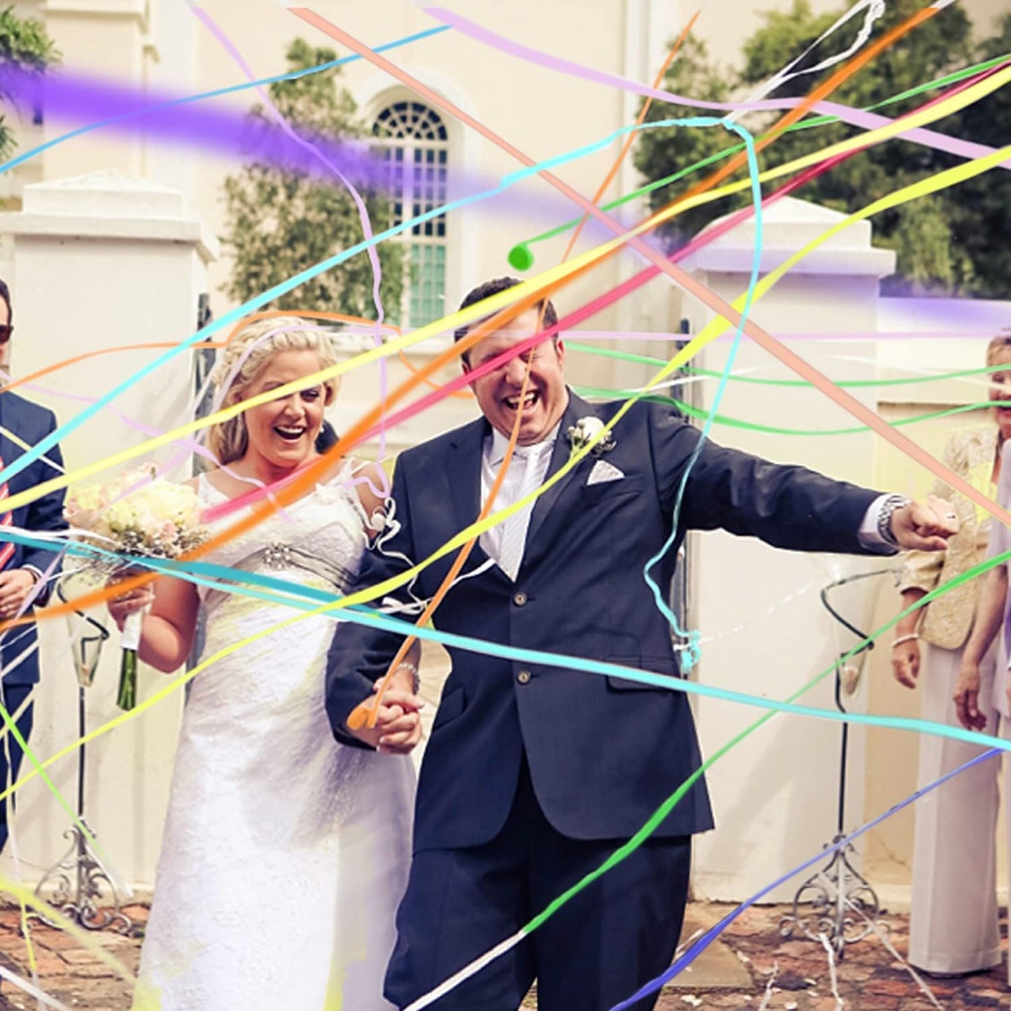 🎉Roselli™ No Mess Streamers Poppers- Hand Throw Streamers Paper Crackers🎉