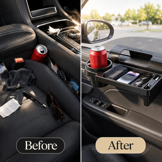 Roselli™ 3-in-1 Car Console Organizer: The "Zero-Friction" Cockpit Defender