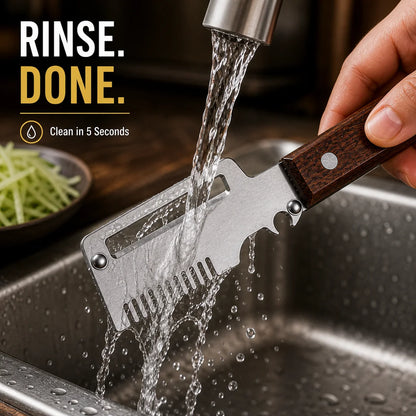 Roselli™  Wooden-Handled Stainless Steel Shredder and Peeler