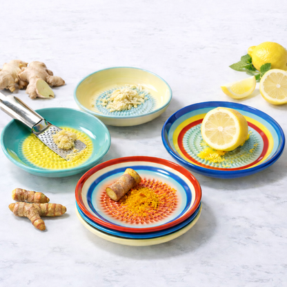 Roselli™ Handmade Ceramic Ginger & Garlic Grater – Fine Grinder for Fruits, Spices & Fresh Flavor