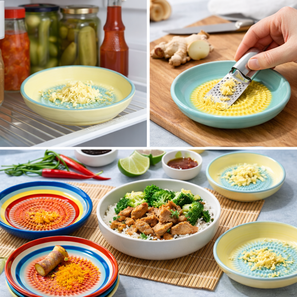 Roselli™ Handmade Ceramic Ginger & Garlic Grater – Fine Grinder for Fruits, Spices & Fresh Flavor