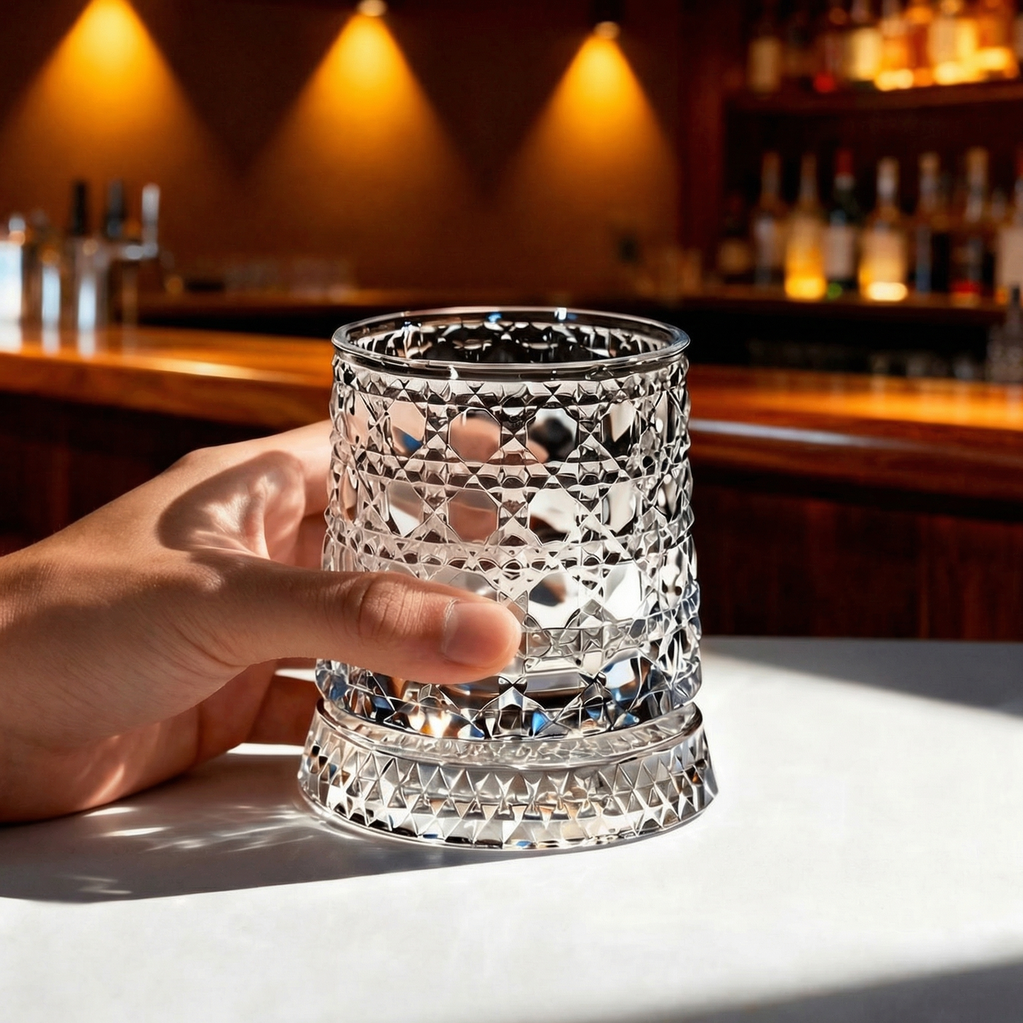 Roselli™ Rotating Whiskey Glass