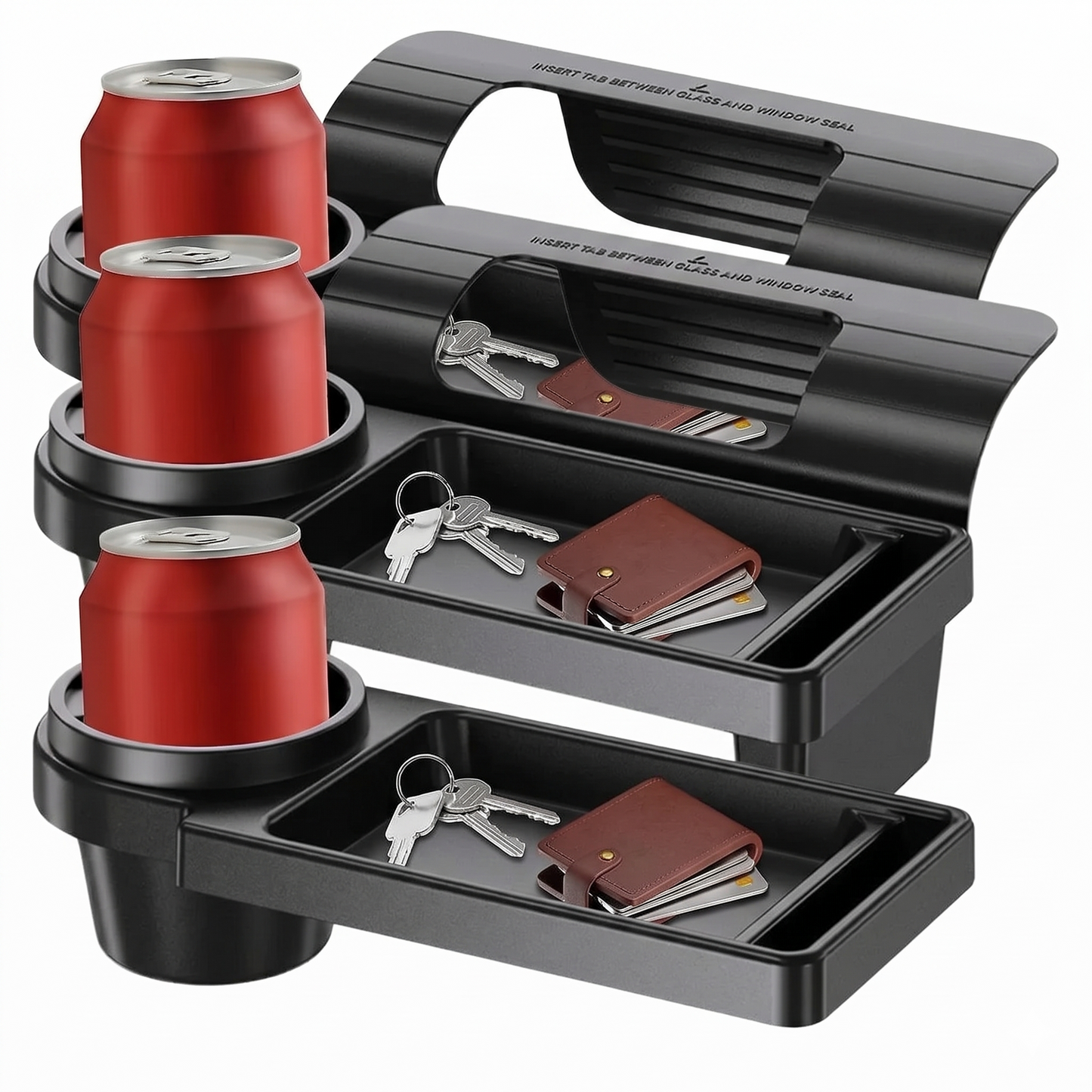 Roselli™ 3-in-1 Car Console Organizer with Cup & Phone Holder (Offer)