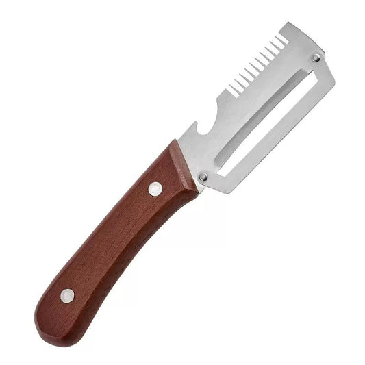 Roselli™  Wooden-Handled Stainless Steel Shredder and Peeler (Offer)
