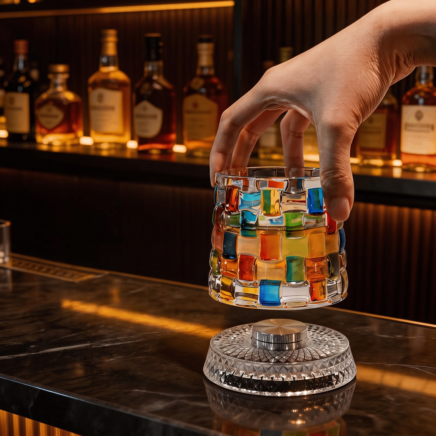 Roselli™ Rotating Whiskey Glass