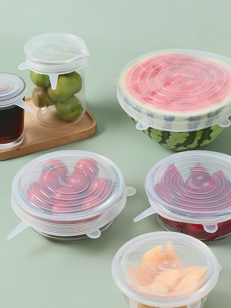 Roselli™ Reusable Silicone Lids — 6 PCS Stretch Bowl & Pot Covers