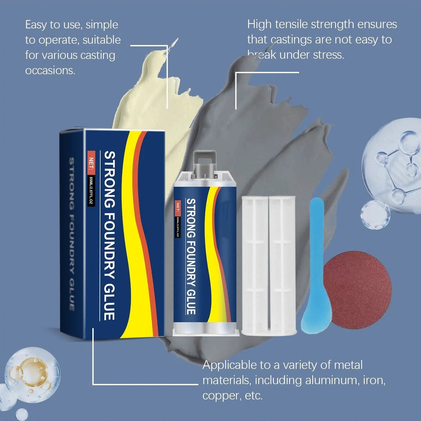 Roselli™ Heavy-Duty Casting Glue – Permanent Fix for Engines & Pipes🛠️（offer）