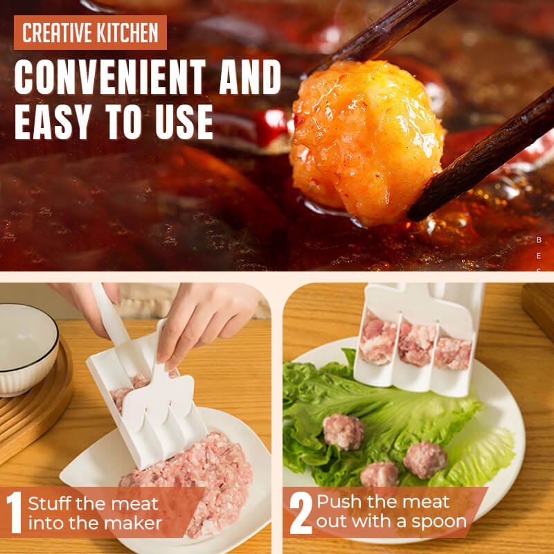 Roselli™ 3-in-1 Zero-Touch Meatball Maker - Stop Touching Raw Meat