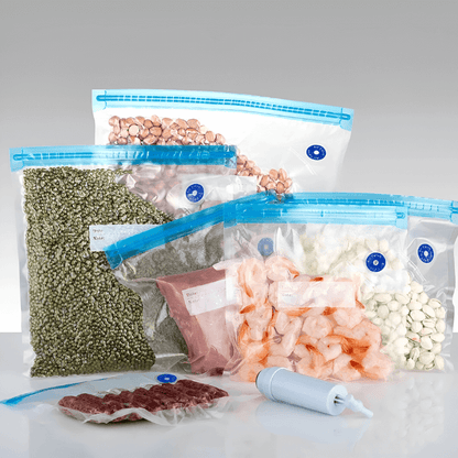 15 Reusable Vacuum Bags Set + Vacuum Pump