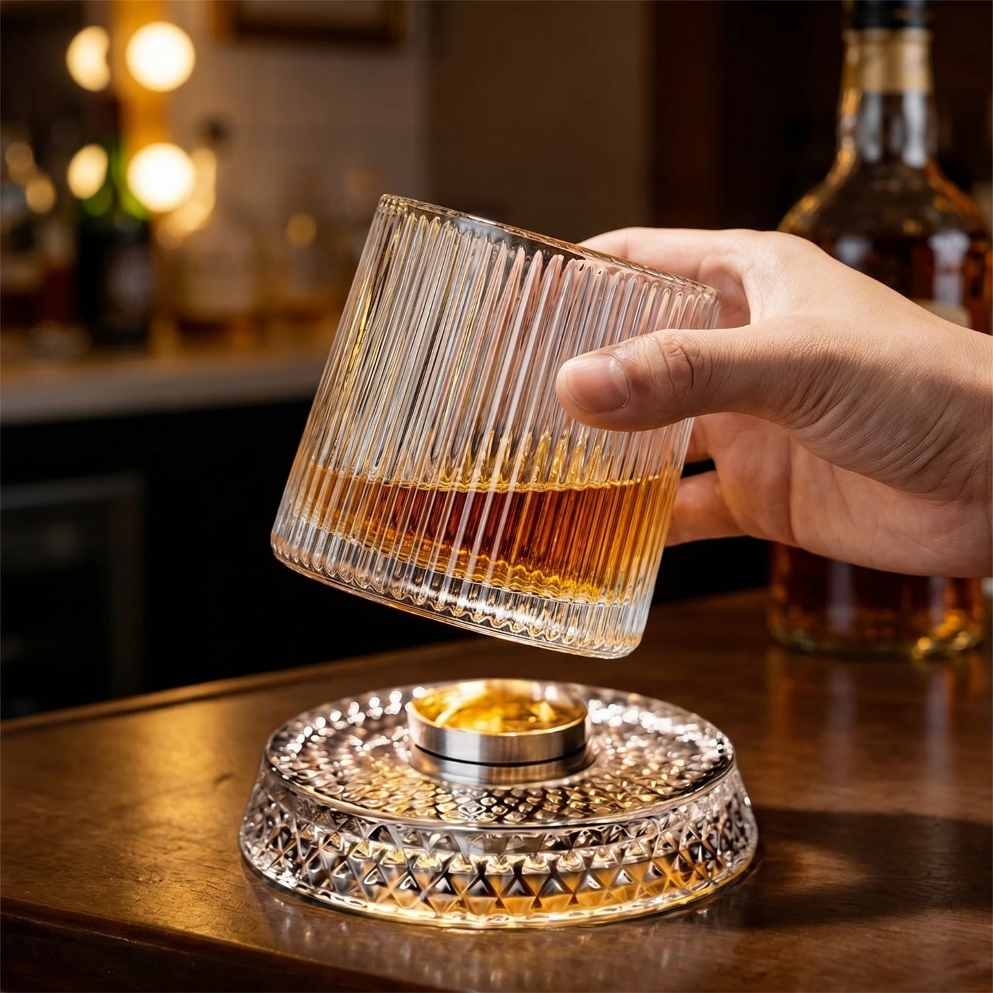 Roselli™ Rotating Whiskey Glass
