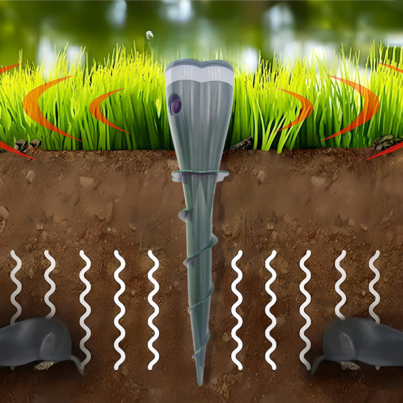 Roselli™ Solar Powered Waterproof Screw Mole Repellent