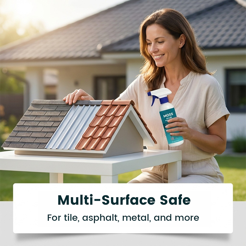 Roselli™ Roof Moss & Algae Cleaner Spray – Spray, Rinse, and Watch It Shine! 🏠✨ Tough on moss, gentle on plants – a cleaner roof in minutes. 🌿💧